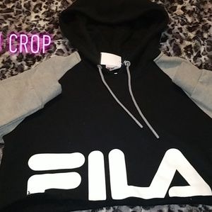 Fila crop hoodie